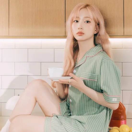 실크핏 웬즈데이 반팔 카라 커플 잠옷 세트 여름 홈웨어