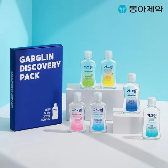 가그린 디스커버리세트 100ml 5종 + 1종 추가 증정 구강청결제 휴대용가글