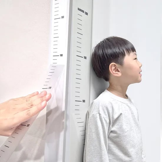 8컬러 라라운드 투명 키재기 스티커 시트지 심플 키재기자 부착 200cm 2M