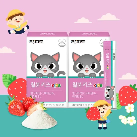 락피도 철분 키즈 30포, 2개