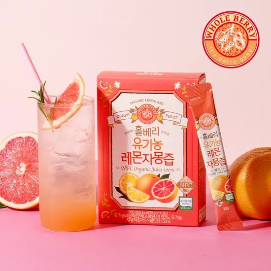 홀베리 유기농 레몬자몽즙 20g 14포, 2개