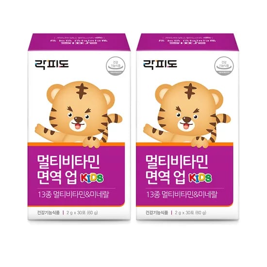 락피도 멀티비타민 면역 업 /13종 멀티비타민&미네랄 30포, 2개