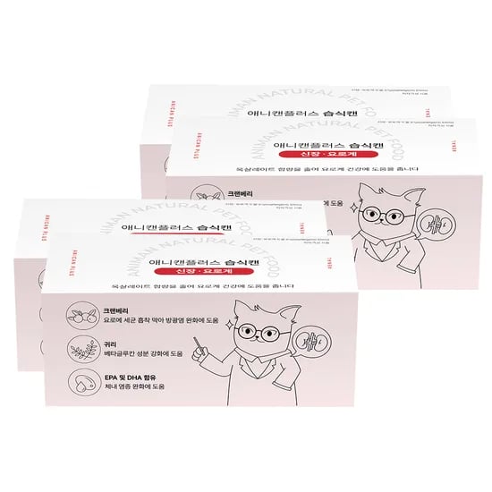 애니먼 애니캔 강아지 고양이 습식캔 처방식 신장, 30g, 24개