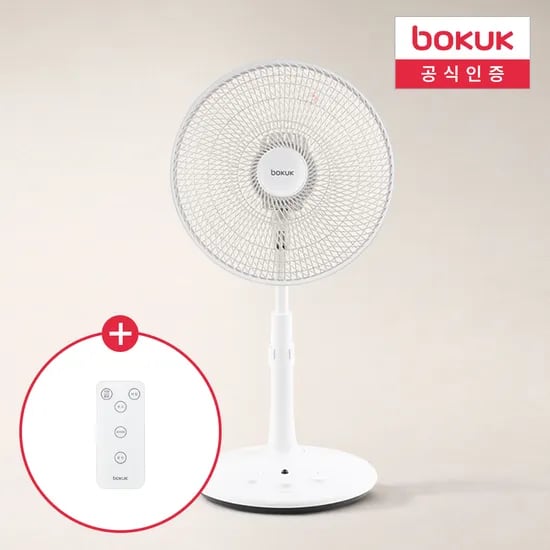 보국 무풍 선풍기 아기 신생아 거실용 무소음 선풍기 BKF-4835W