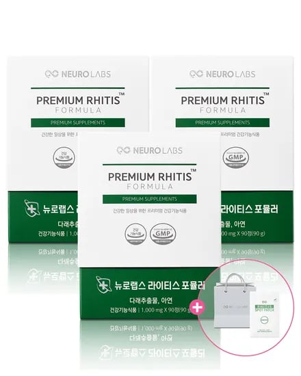 뉴로랩스 라이티스 포뮬러 270정 다래추출물 아연 퀘르세틴 브로멜라인 영양제 면역력 균형