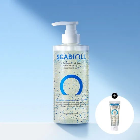 스카비올 탈모증상완화 캡슐 샴푸 500ml(+증정 70ml)