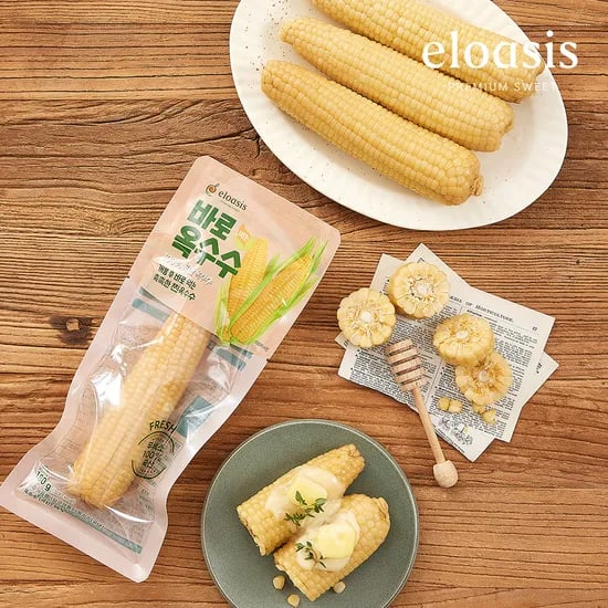 국산 바로먹는옥수수 찐옥수수 다이어트 식사대용 실온 보관 간편 간식 180g, 5개