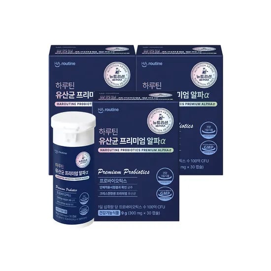 하루틴 유산균 프리미엄 알파α 30캡슐, 3개