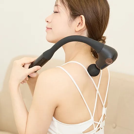 닥터체크 담클 갈고리형 전동 마사지기 커브형 안마기 마사지건 진동 어깨 목 등 날개뼈