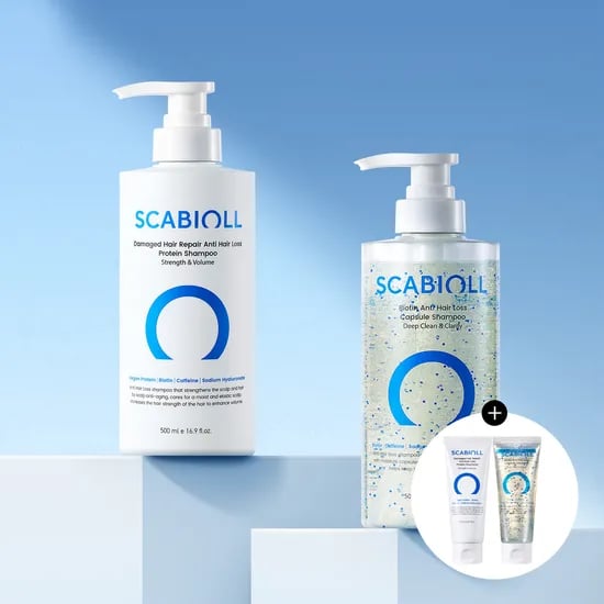 스카비올 탈모증상완화 캡슐 샴푸 500ml+단백질 샴푸 500ml(+증정 70ml 2개)