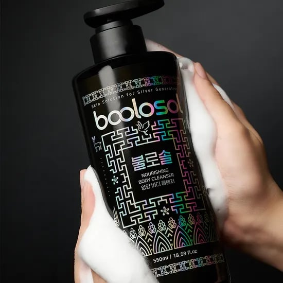 불로솔 천연 바디워시 고보습 체취제거 저자극 건성 민감성 피부용 550ml, 1개
