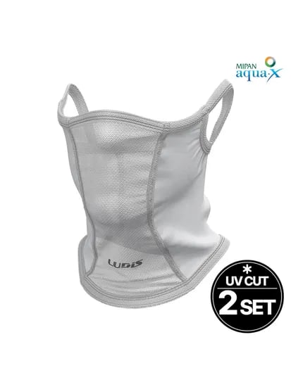 루디스 아웃도어 LUPDUA05 화이트 UV차단 쿨 스포츠마스크 2SET