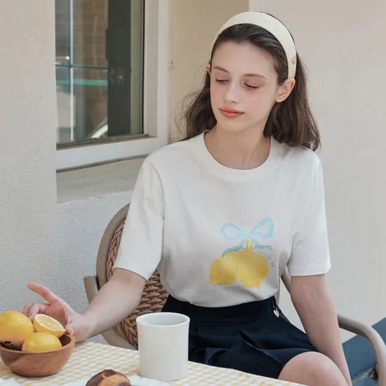 썸머 레몬 반팔 티셔츠 SUMMER LEMON SHORT SLEEVE T-SHIRT / WHITE