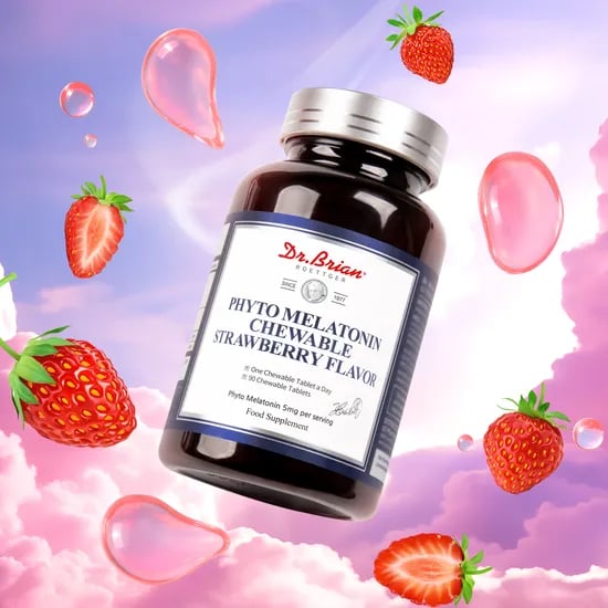 닥터브라이언 식물성 멜라토닌 5mg 츄어블 스트로베리 플레이버 고함량 90정, 1개