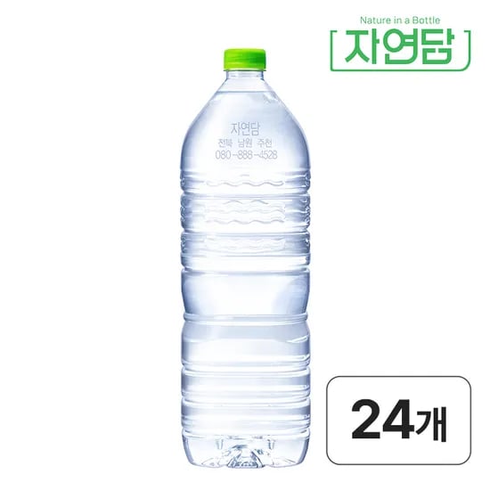 자연담 먹는샘물 2L, 24개