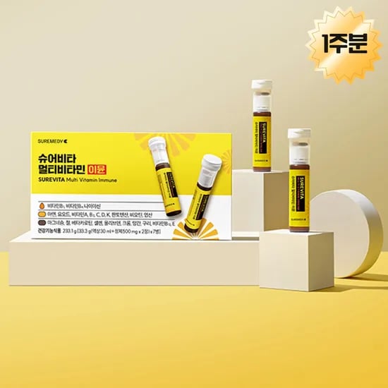 슈어비타 멀티 비타민 이뮨샷 비타민B군 최대 함량 대용량 30ml 7개입, 1개