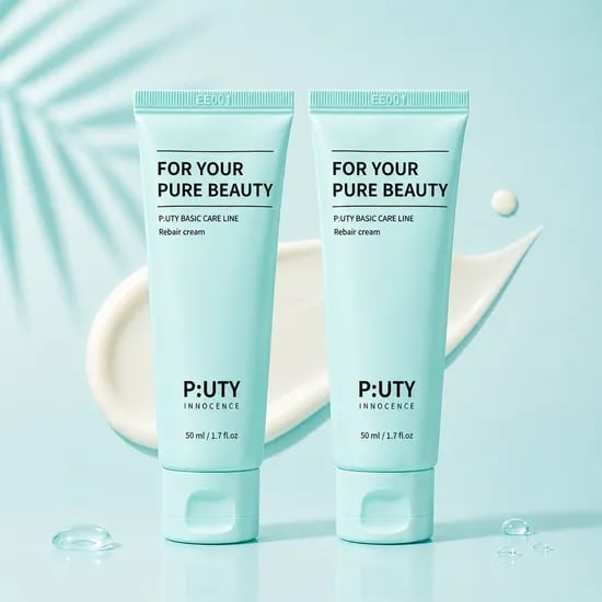 퓨노센스 리베어크림 재생 수분 진정 시카 EGF 판테놀 세라마이드 크림 50ml, 2개