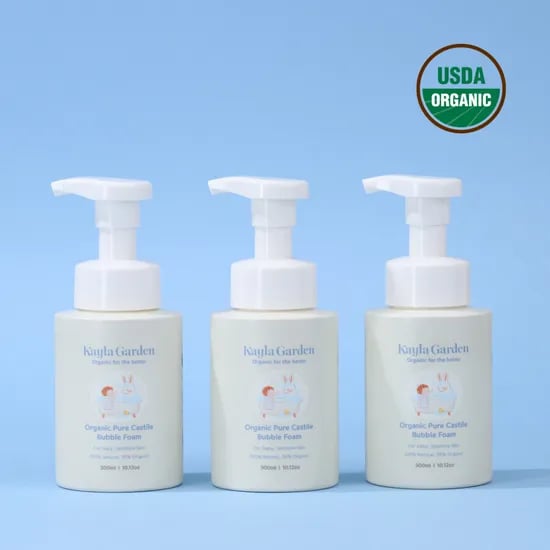 케일라가든 유기농 베이비 바디워시 (저자극 탑투토워시 바스앤샴푸 겸용) 300ml, 3개