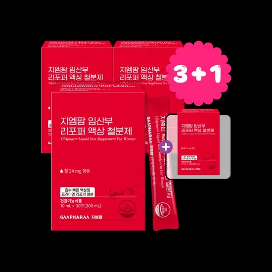 지엠팜 임산부 리포퍼 액상 철분제 30포, 4개