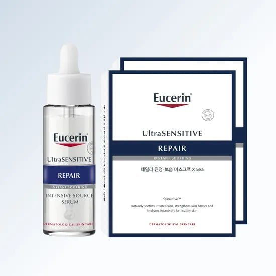 유세린 울트라센시티브 리페어 인텐시브 수르스 세럼 30ml+마스크팩10입 2종 세트