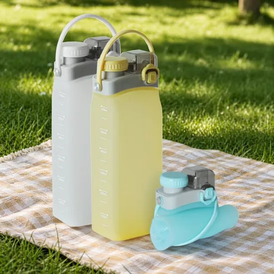 무디타 플래티넘 실리콘 물병 접이식 롤업 텀블러 물통 600ml / 빨대텀블러 휴대용 물통