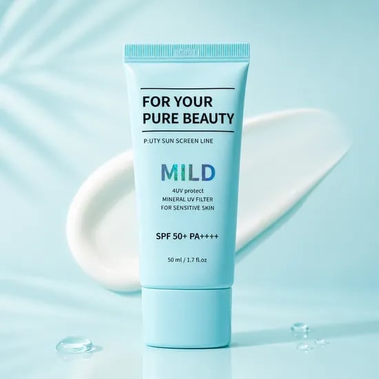퓨노센스 포텍트 무기자차 논나노 비건 선크림 50ml, 1개