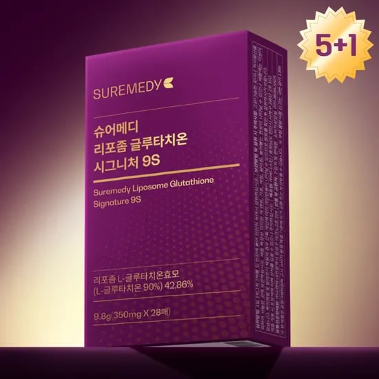 슈어메디 리포좀 글루타치온 시그니처 9S 프리미엄 28매, 6개