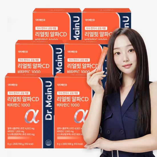 리얼핏 알파 CD 4002 알파시클로덱스트린 알파시디 분말 씨디 28포, 6개