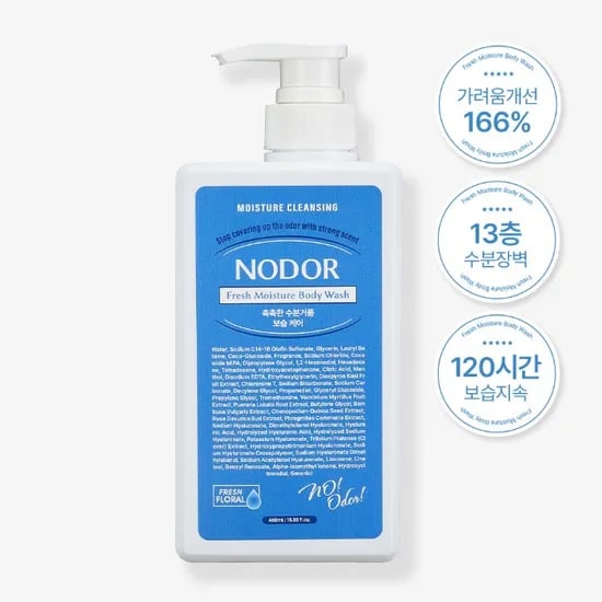노도르 프레쉬 모이스춰 수분 고보습 바디워시 460ml, 1개