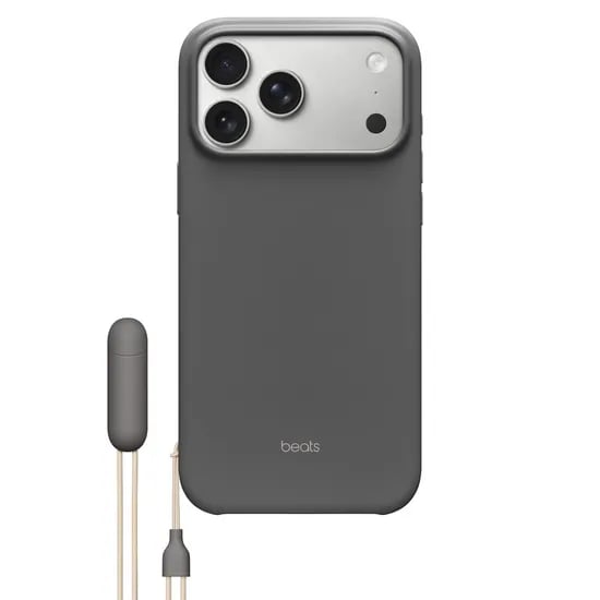 애플 정품 케이스 아이폰 17 Pro Max, Beats 킥 스탠드, 그래니트 그레이