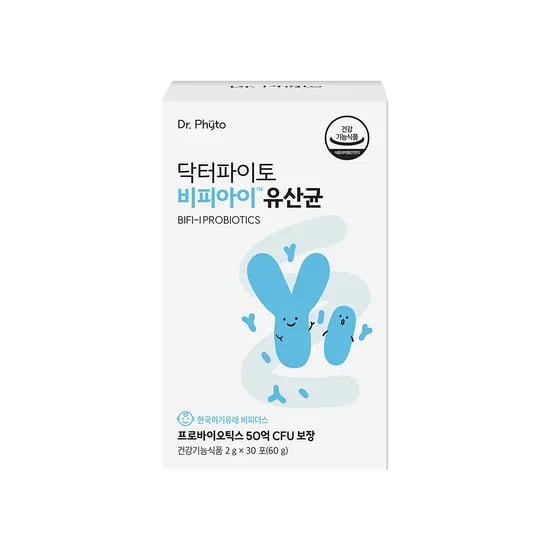 닥터파이토 비피아이 유산균 어린이 키즈 100% GRAS 등재 비피더스 30포, 1개