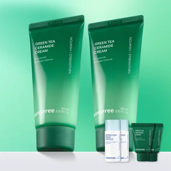 이니스프리 그린티 세라마이드 버터 보습 크림 / 수분 속건조 장벽 화잘먹 80ml, 2개