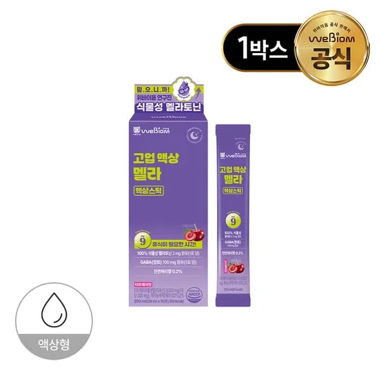 위바이옴 고업 액상 멜라 액상스틱 10포, 1개
