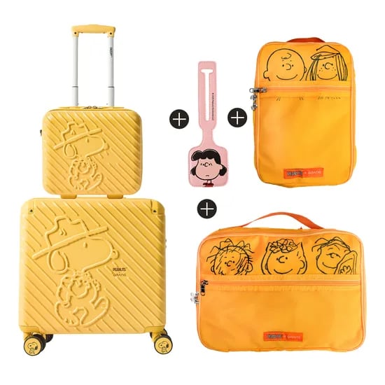 스누피 5종 세트 시애틀 26cm(12인치) 45cm(18인치)+네임택+압축파우치 S,M