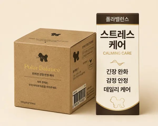 폴라밸런스 강아지 분리불안 영양제 스트레스 진정 간식 GABA 테아닌 트릿 30개입, 1개