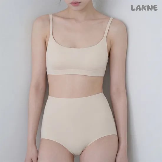 스쿱넥 브라렛 팬티 세트 속옷 심리스 브래지어 노와이어 수면브라 카일리 여름 쿨링 브라