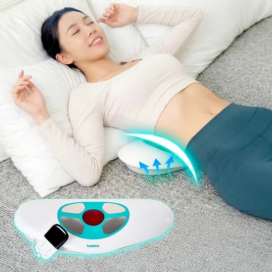 휴플러스 백플로 허리 마사지기 3단계 온열 EMS 에어리프트 스트레칭 허리안마기