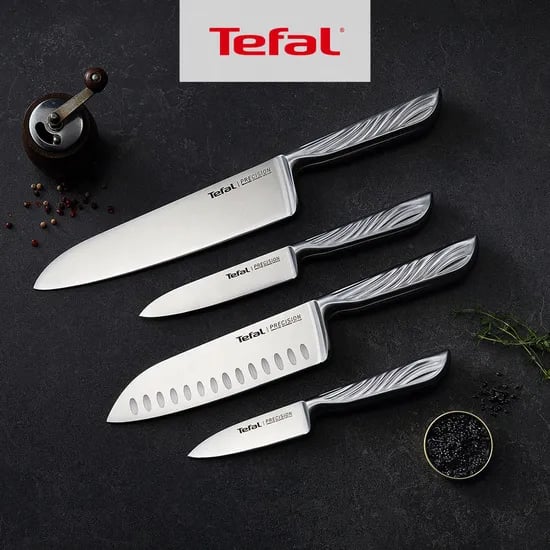 테팔 셰프 주방칼 올스텐 프리시젼 과도 9cm + 과도 12cm + 산도쿠 16.5cm + 식도 20cm