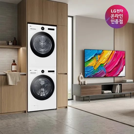 LG 트롬 세탁기건조기 세트 + LG QNED AI TV (FX23WNR-2WQ + 65QNED75AEA)