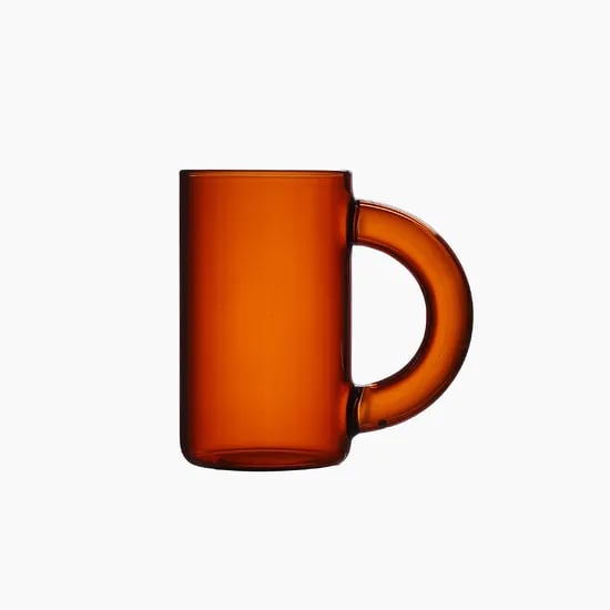 에지리 무아 내열유리 머그컵 380ml, 1개, 엠버