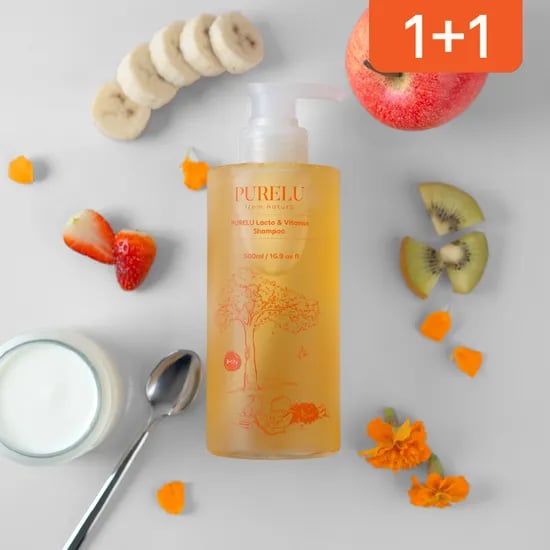 퓨어루 락토 비타민 키즈 샴푸 유기농 단백질 유아 청소년 어린이 약산성 500ml, 2개