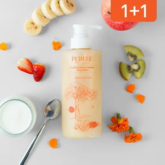 퓨어루 락토 비타민 키즈바디워시 유기농 단백질 유아어린이 약산성바디클렌저 500ml, 2개