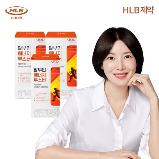 HLB제약 알부민 에너지 부스터 고함량 단백질 난백 스틱 아르기닌 타우린 14포, 3개