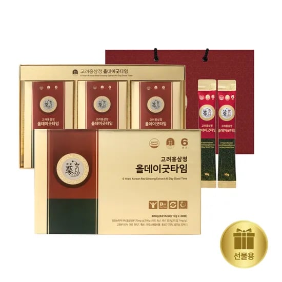 PNBG풍년보감 고려홍삼정 진액 올데이굿타임 스틱 멀티비타민 홍삼선물세트 30포, 1개