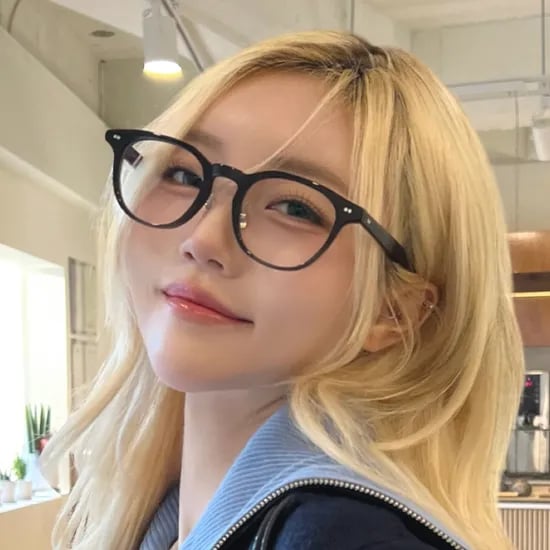 검정 뿔테 안경 오버사이즈 블루라이트차단 데일리 남자 여자 안경테 사각 프레임픽