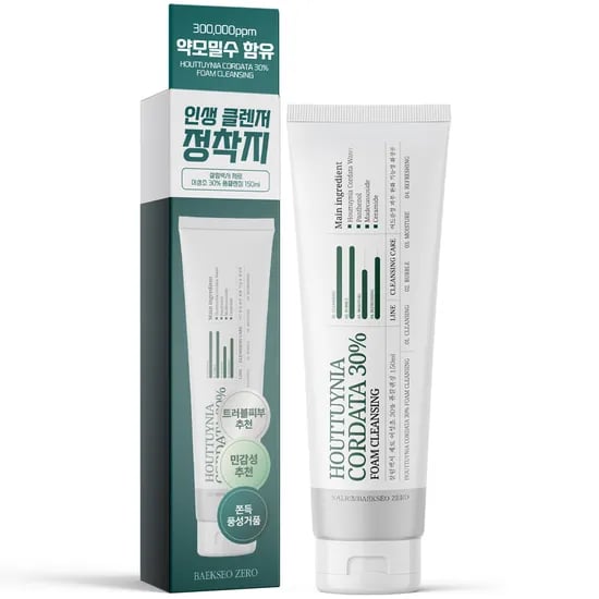 살림백서 제로 어성초 30% 폼클렌징 150ml 세안제 저자극 클렌싱 지성 민감성