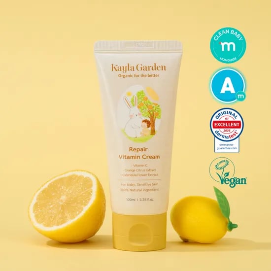 케일라가든 리페어 비타민 크림 (햇빛 자외선 회복 진정 선케어 유아로션) 100ml, 1개