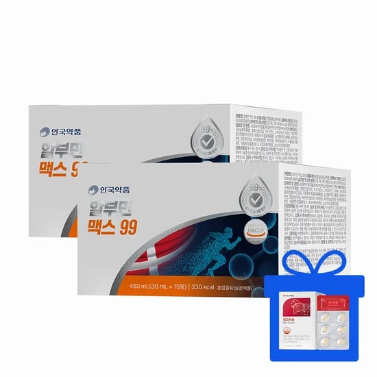 안국약품 덴마크산 알부민 맥스 99 15개입, 2개
