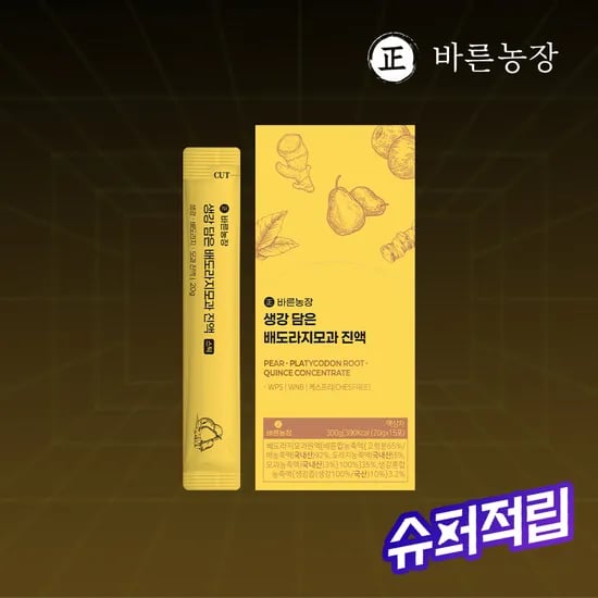 바른농장 생강 담은 키즈 배도라지모과 진액 15포, 1개
