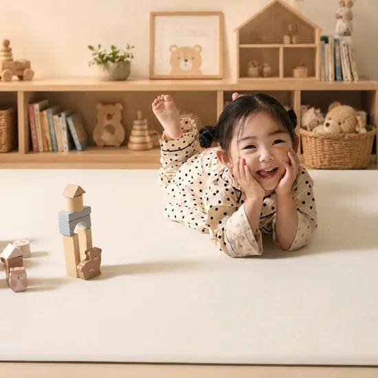 비엔메이드 디어 놀이방매트 PVC 유아 아기 거실 빅사이즈 층간소음매트 14T 140x240cm